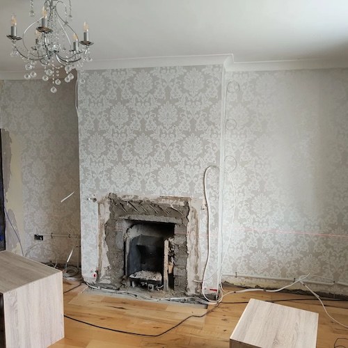 carpentry bespoke units _ before